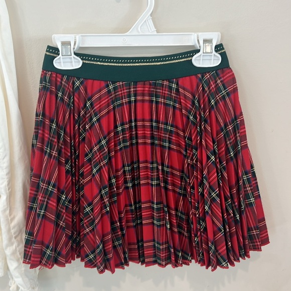 Abel & Lula Girls Matching Set Skirt White Long Sleeveless Top. Pleaded Skirt - Picture 9 of 11